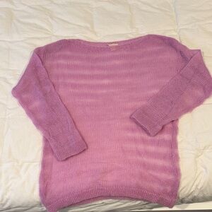 Maeve By Anthropologie Soft Lilac Crew Neck Sweater